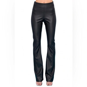 Blank NYC Faux Leather THE HOYT IN YOU MATTER PANT - Black - Size L - NWT!